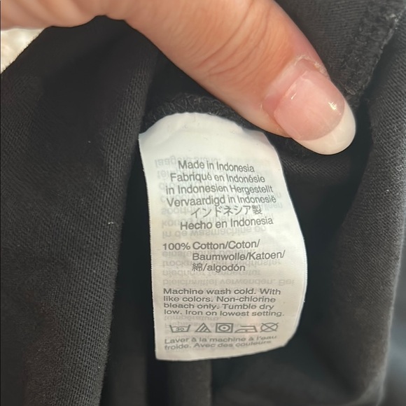 Madewell Black Short Sleeve Crew Neck Mini Dress - Picture 9 of 9